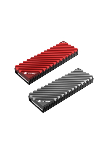 Reedark Qiaosibo M.2 Ssd Soğutucu - Kırmızı-gri Pasif Radyatör, Yüksek Dayanıklı Ve Kullanışlı