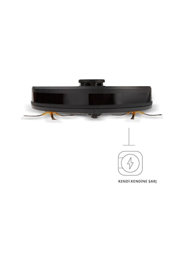 Homend Alex Laser 1282H Moplu ve Haritalamalı Akıllı Robot Süpürge 2023 Model Siyah