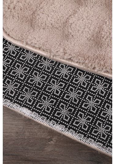 Bubble Kahve Büyük Ebat 2'li Banyo Paspas Seti Kaymaz Tabanlı Yıkanablir Klozet Takımı Kahve