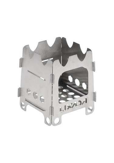 Pazly Titanyum Açık Kamp Soba - Taşınabilir Ultralight Katlanır Cep Soba - L Modeli Çok Renkli