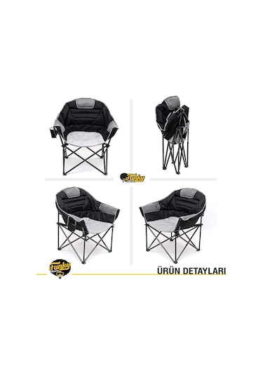 Funky Chaırs Moon Xxl Kamp Koltuğu Siyah