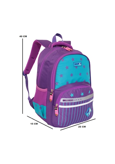 Kidessa 1044 Anatomik İlkokul Çantası - NKT01044-mor mavi-TEK EBA
