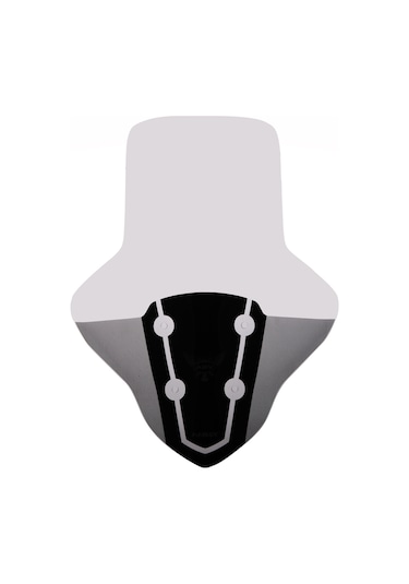 ABV Yamaha N-Max El Korumalı Şeffaf Tur Camı 73.5x58 cm (21-25) + Vida Takımı