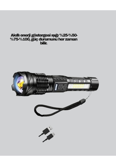 Outdoor Ve Acil Durum İçin Güçlü Led El Feneri