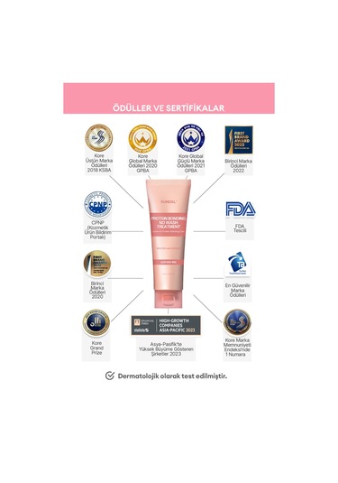 Yoğun Onarıcı Durulanmayan Bakım Kremi Kundal Protein Bonding No Wash Treatment 130ml Leather Iris