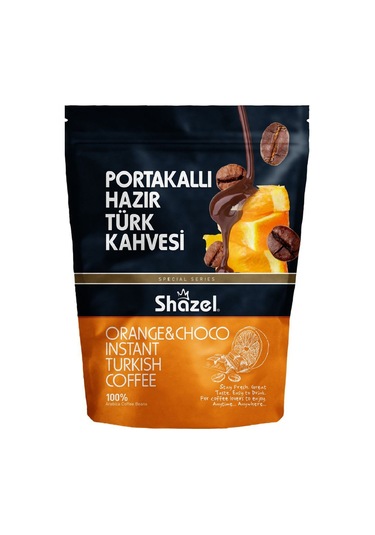 Shazel Portakallı Hazır Türk Kahvesi 100 Gr X 6 Adet Türk Kahvesi
