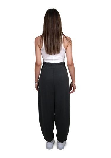 Kadın Modal Kumaş Havuç Kesim Antrasit Pantolon Antrasit