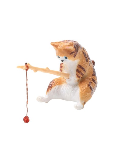 Suntek Kedi Balıkçılık Heykelcik Bahçe Leopar Turuncu Için