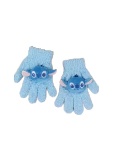 Petityu Sıcacık Yumuşacık Esnek Mavi Eldiven Mavi