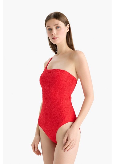 Defacto Regular Fit Gofre Dokulu Tek Omuz Mayo-fall İn Love E2575ax25smrd197 Kırmızı Defacto Regular Fit Gofre Dokulu Tek Omuz Mayo-fall İn Love E2575ax25smrd197 Kırmızı