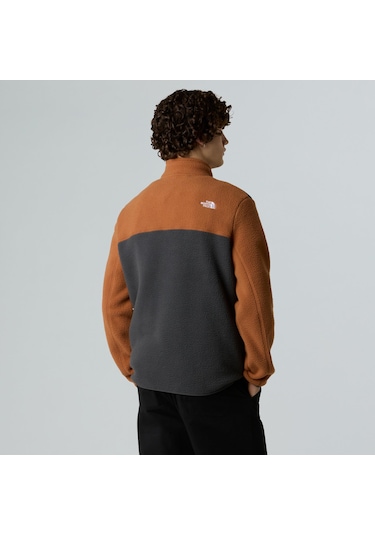 The North Face M Yumiori 1/4 Zip Erkek Polar-30502 Koyu Gri