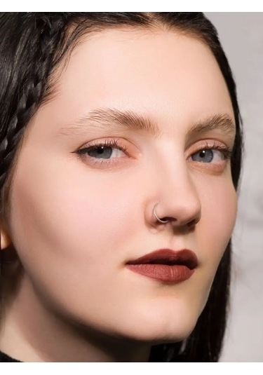 Pınme Tıklamalı Halka Piercing Septum Burun Kulak Tragus Helix. 15070612 Gri