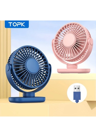 Boatshop1 Mor Topk Kişisel Usb Klipsli Masa Fanı Fırçasız Motor Sessiz Güçlü Hava Akışı Taşınabilir Mini Fan
