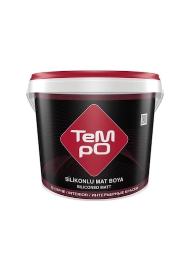 Tempo Silikonlu Mat Plastik İç Cephe Duvar Boyası 10 Kg Şeker Pembe