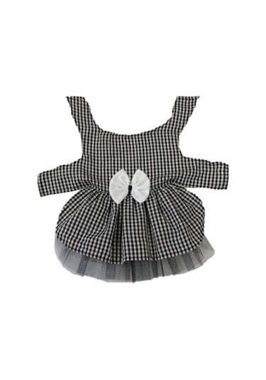 Gobo Kareli Dişi Kedi Köpek Kıyafeti Elbisesi