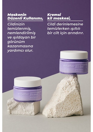 Vvbetter Gentle Purifying Mud Mask Kil Maskesi 8 Tip Peptid Kore 60 ML