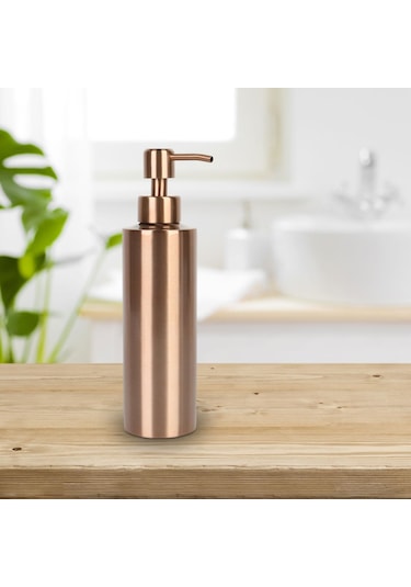 Suntek El Losyonu Şişesi Paslanmaz Çelik Metal Pompa Makyaj 350ml Diğer