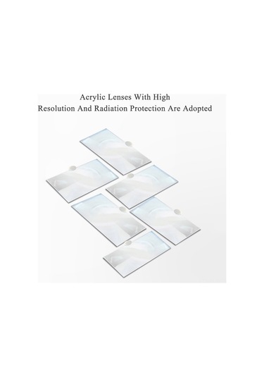 Xindoker Beyaz 10/12 İnç Çekmeli Ekran Büyütecisi - Hd Kalite, Göz Koruma, Radyasyon Engelleme, Açısı Ayarlanabilir Masaüstü Tutucu