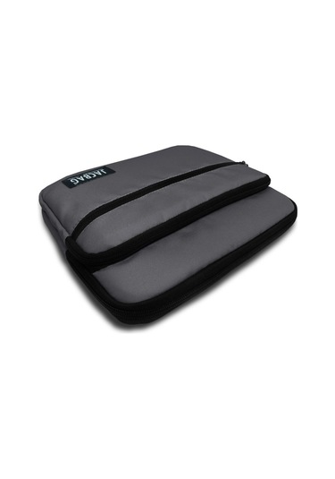 Jacbag Gri Üç Cepli Tablet Telefon Çantası - Erkek Çocuk/yetişkin Tablet Kılıfı