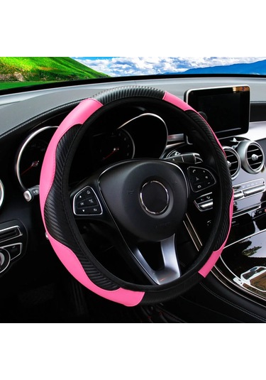 Otomotiv Malzemeleri Direksiyon Kılıfı-15 İnç İçin Uygun İç Halka Olmadan Pu Green Green