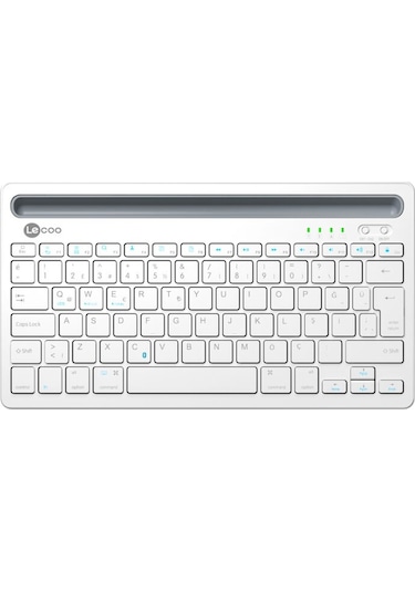 Lecoo   Bk100 Q Kablosuz Bluetoothlu Beyaz Klavye