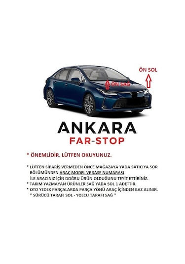 Honda Civic Fd6 2007-2009 Makyajsız Kasa Far Lambası Sol Sedan Xenonsuz Tip-sol Far-depo Marka