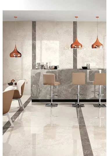 10 Adet 60x30 Gri Mermer Desenli Kendinden Yapışkanlı Duvar Paneli