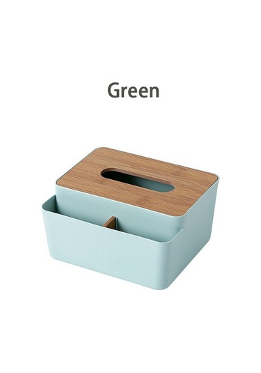 Yeşil Mendil Tutucu Bambu Kapaklı Tuvalet Kağıdı Kutusu Peçete Tutucu Kılıf Kağıt Mendil Dispenseri Kağıt Havlu Saklama Kutusu Doku Kutuları