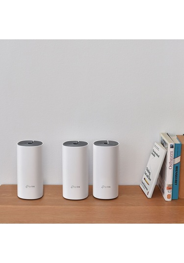 Tp-lınk Deco E4 3-pack , Ac1200 Mbps, 10/100mbps Port, 370 M²'ye Kadar Kapsama, Wi-fi Mesh Sistemi