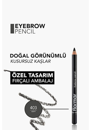 Doğal Görünüm Veren Fırça Kapaklı & Yumuşak Uçlu Kaş Kalemi 47000046_403ASHY