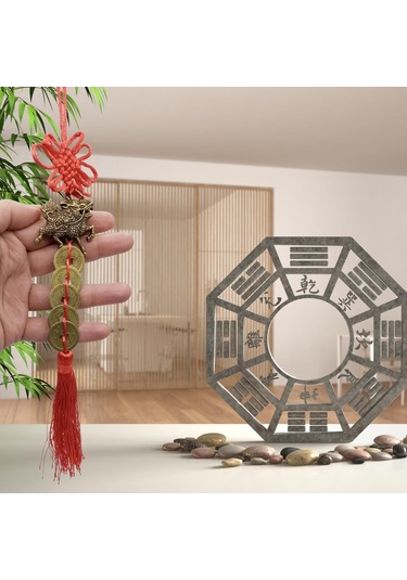 Çin Feng Shui Şans Ve Bereket Beşli Para Dragon 35 Cm