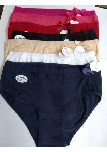 Dondeza 6 Adet Bambu Kadın Bikini  Karışık Kadın Külot Çok Renkli