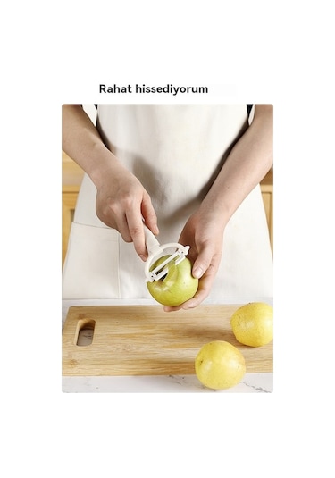 Modern Şık 420 Paslanmaz Çelik 6'lı Mutfak Seti Beyaz Beyaz