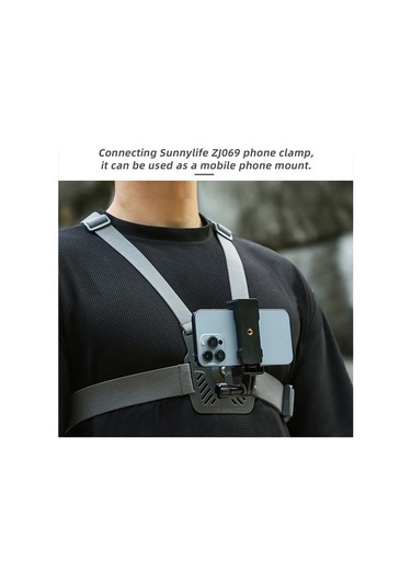 Bloomnest Sunnylife Xd742 Djı Osmo Pocket 3/gopro 12 Göğüs Kemeri, 360 Dönen Spor Kamera Aksesuarı Montajı Altın