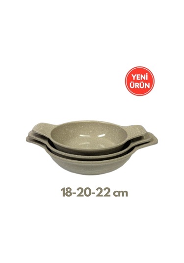 Thermoad 2'li Vizon Set (36 CM Gözleme Tavası - 3'lü 18-20-22 CM Güveç Sahan Set Kapaksız)