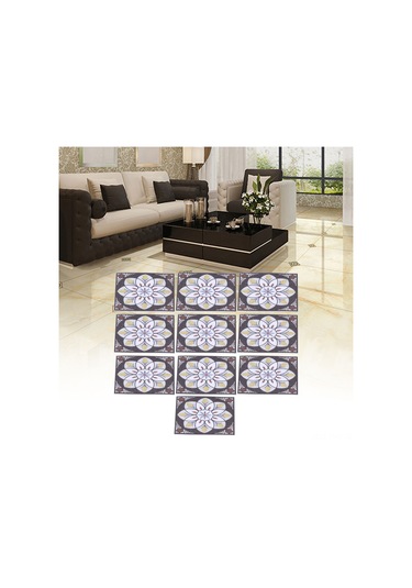 Hangfox 20 Adet Pvc Su Geçirmez Zemin Köşe Sticker - Dayanıklı Otomatik Yapışkan Salon Koruyucu Dekoratif Diagonal Yapişkan 8x8cm Diğer