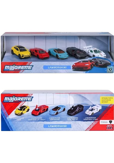 Majorette Lamborghini 5'li Araba Seti Çok Renkli