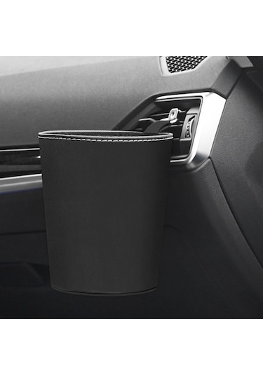 Homyl Araba Çöp Kutusu Dayanıklı İç Aksesuar Çok Siyah Siyah