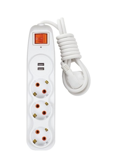 Nilson 3'lü 2 Metre 2 Usb Akım Korumalı Priz