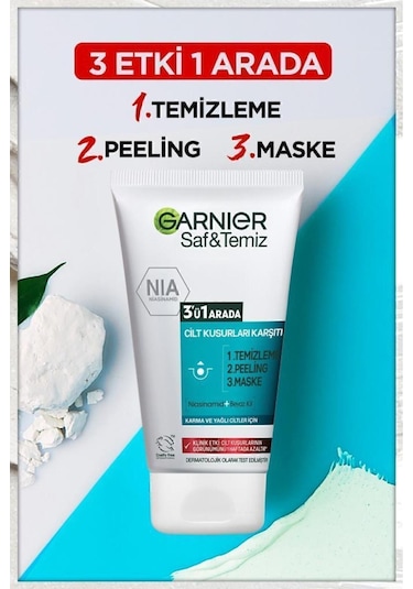 Garnier Saf & Temiz 3ü 1 Arada Temizleme Jeli 150 ML