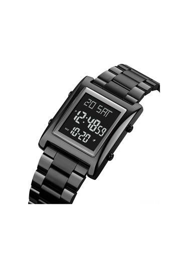 Dofolink Skmeı 1812 Erkek Dijital Saat - Çift Zaman, Geri Sayım, Stopwatch Ve 50m Su Geçirmez - Spor Ve İş İçin Siyah