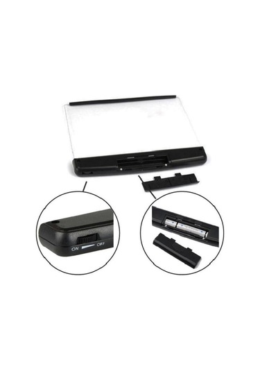 Led Tablet Gece Görüş Okuma Işığı Göz Bakımı Okuma Işığı Öğrenci Gece Okuma Işığı Siyah