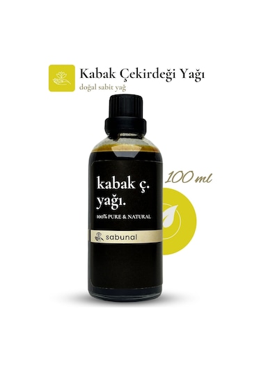 Sabunal Kabak Çekirdeği Yağı 100 ML - Soğuk Sıkım