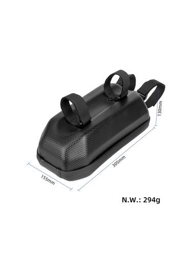 Moveevo Siyah 4l Eva Su Geçirmez Elektrikli Kaykay Çanta, Bisiklet Ön Cep, Hafif Pratik Depolama Çantası Siyah