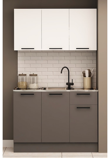 120 CM DANİ EVYELİ MİNİ MUTFAK ALT MUTFAK DOLABI