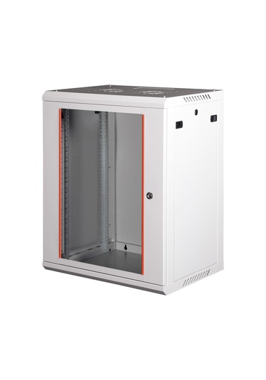 Lande - 15u 19" Duvar Tipi Rack Kabinet Genişlik: 600 Mm Derinlik: 450 Mm Açık Gri Demonte