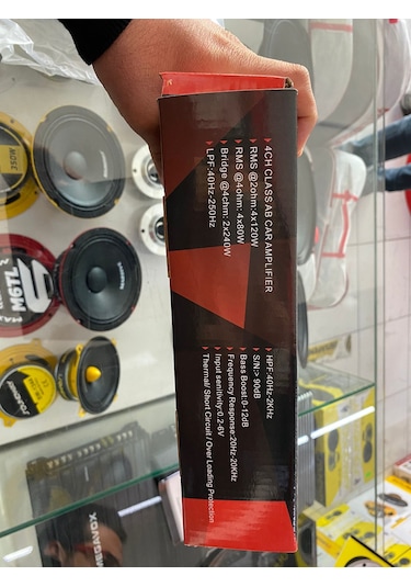 Soundway Sg-80.4 4500 Watt Oto Anfi 4 Kanal