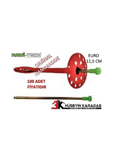 Kawitech Euro Beton Mantolama Dubeli Çelik Çivili 11.5 Cm