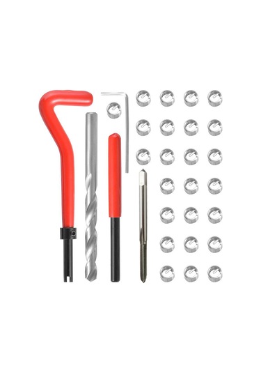 Neevoyu M4 0.7 Vida Tamir Seti, 304 Çelik Ve Hızlı Çelikten Yapılmış, Araç Tamiri İçin, 25 Adet İç Vida İçeren Çanta Paketi