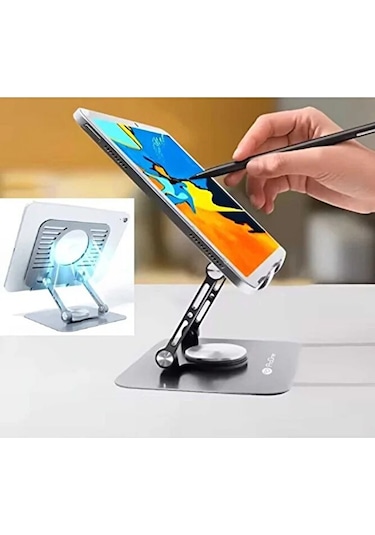 Metal Stand 360 Dönebilen Tablet Ve Laptop Standı / 4-12.9 İnch